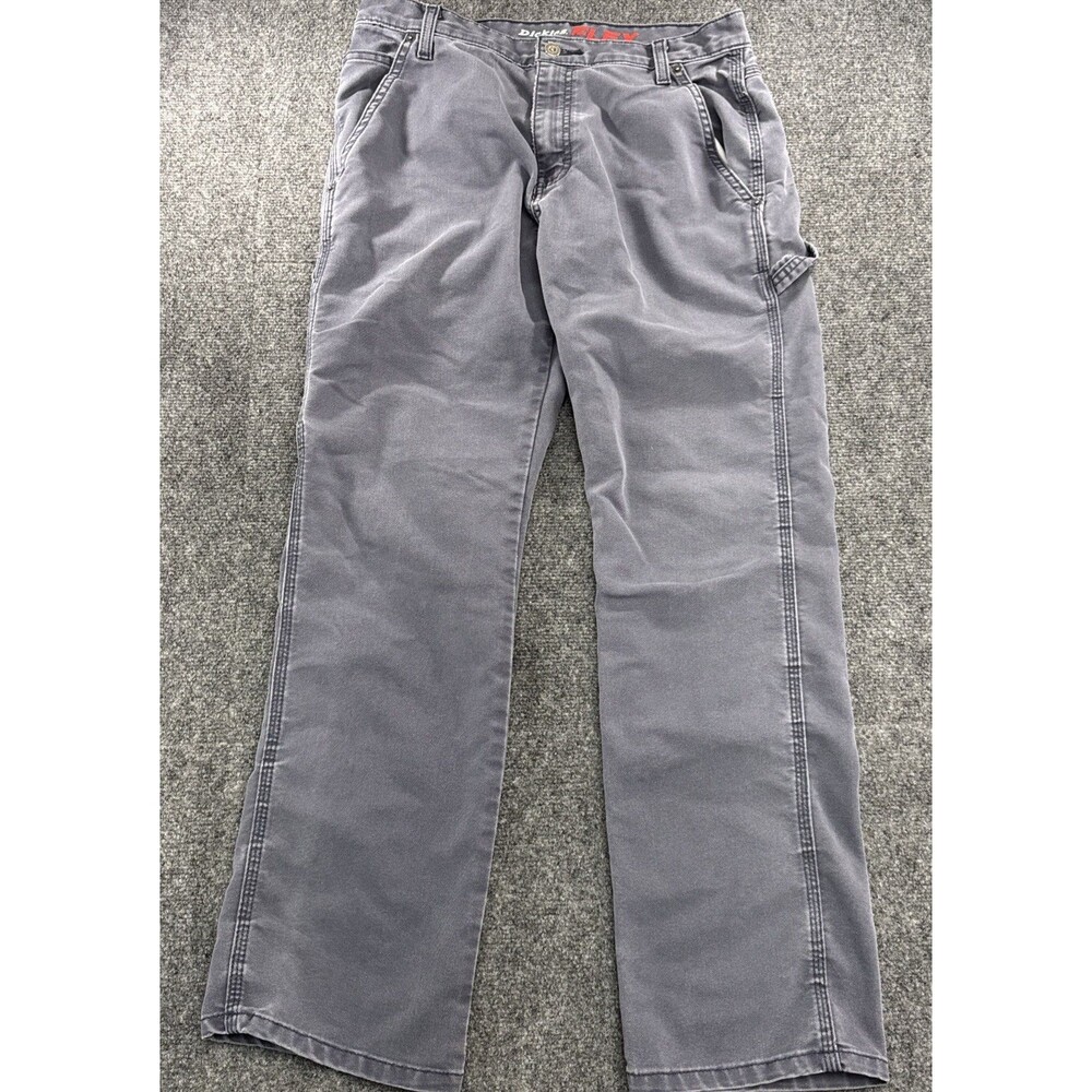 Dickies FLEX Carpenter Work Pants Gray Utility Relaxed Fit Men’s 30x32